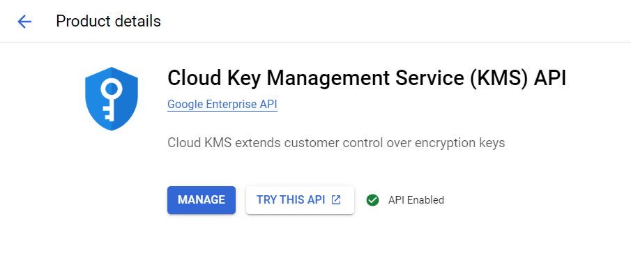 Google Cloud API Marketplace Page